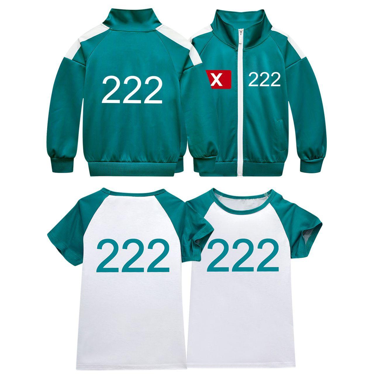 Kinder Jungen Mädchen Film Spiel Druck Lange Ärmel Reißverschluss Jacke Mantel T Shirt Set Outfit Halloween Cosplay Kostüm 140 von Joom DACH