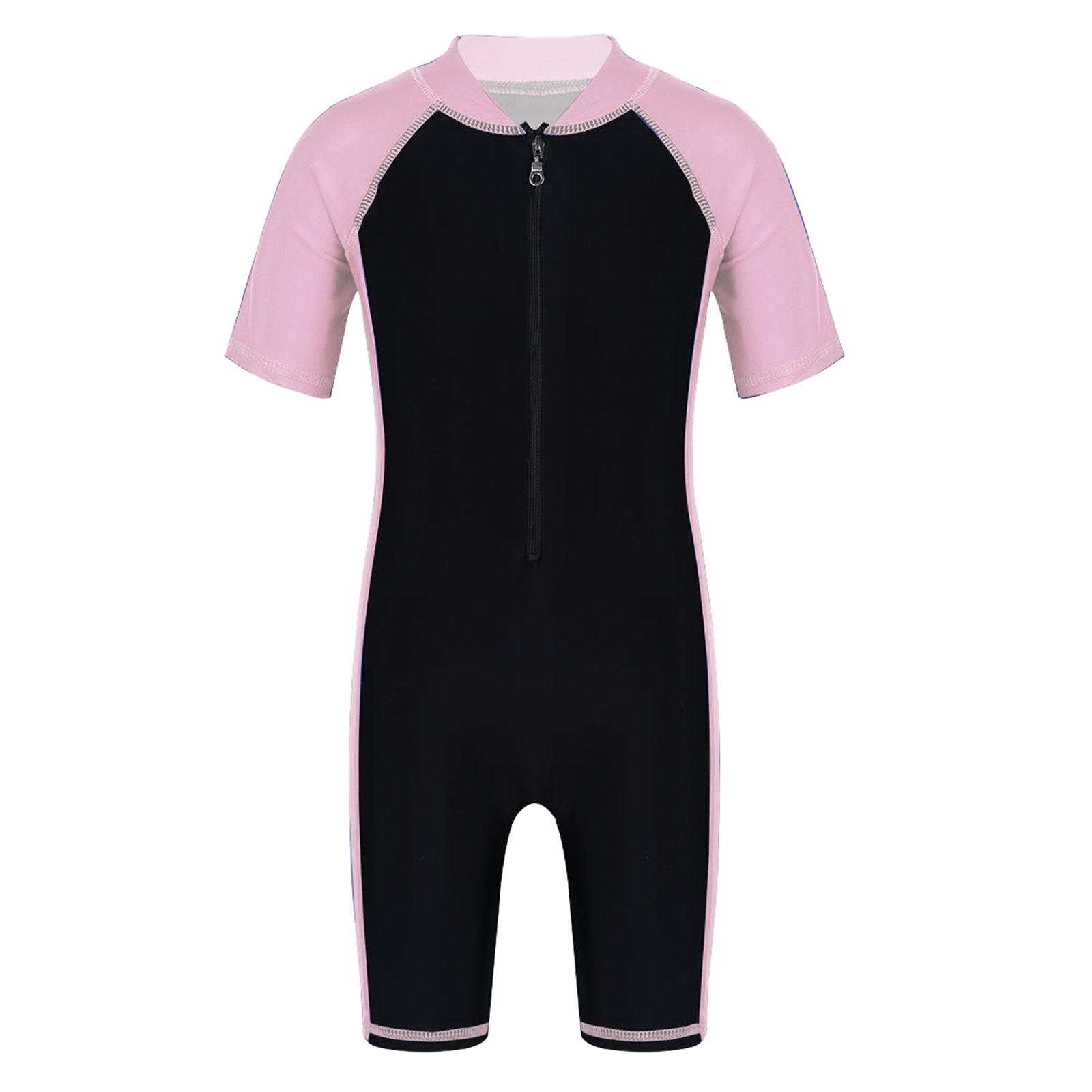 Kinder Jungen Mädchen Shorty Neoprenanzug Einteiliger Rash Guard Badeanzug Kurzarm Sonnenanzug Baden Tauchen Badebekleidung 10-12 Years rosa Kinder Jungen Mädchen Shorty Neoprenanzug Einteiliger Rash Guard Badeanzug Kurzarm Sonnenanzug Baden Tauchen Badebekleidung 10-12 Years rosa von Joom DACH