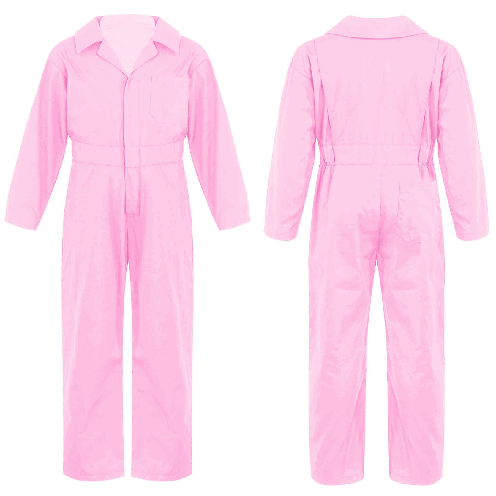 Kinder Jungen Mode Mechaniker Overalls Langarm Umlegekragen Reißverschluss Vorne Overall Halloween Cosplay Kostüm 15-16 Years rosa von Joom DACH