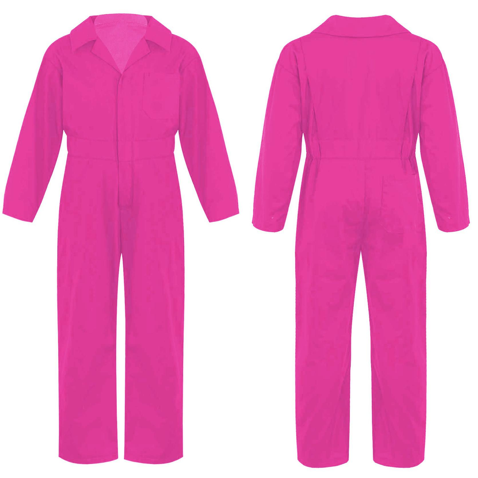 Kinder Jungen Mode Mechaniker Overalls Langarm Umlegekragen Reißverschluss Vorne Overall Halloween Cosplay Kostüm 9-10 Years heißes rosa von Joom DACH