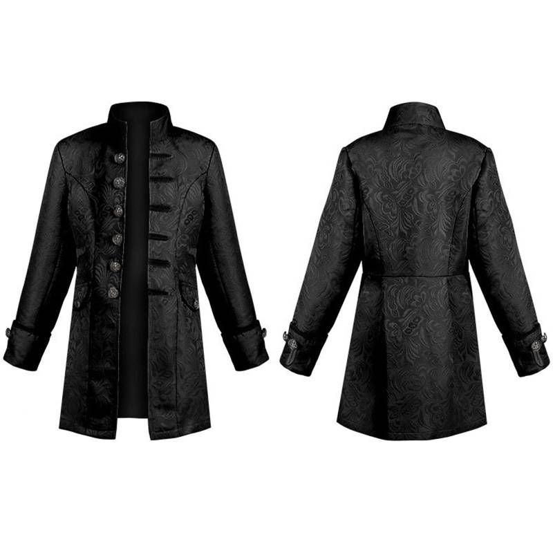 Kinder Jungen Steampunk Mantel Kolonialjacke Vintage Kostüm Frack 145 schwarz von Joom DACH