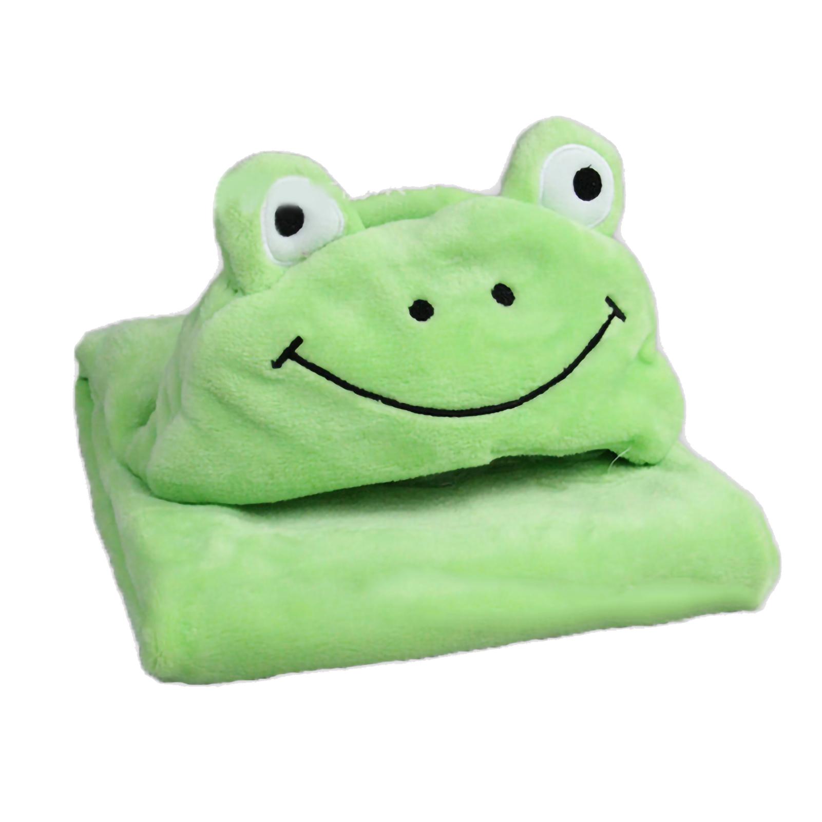 Kinder-Kapuzendecke, tragbare Decke, weicher, gemütlicher Korallensamt, Umhang in Tierform für Babys und Kinder von Joom DACH