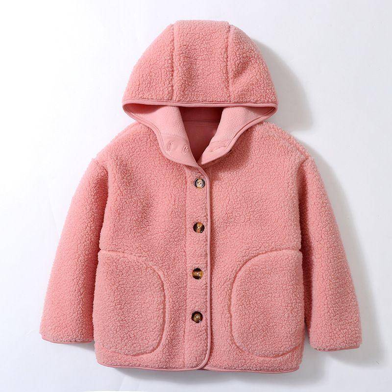 Kinder Kapuzenoberbekleidung Eltern-Kind-Stil Erwachsene Mittel und Groß Kinder Winterfleece Kurz Winddichtes Oberteil 150 von Joom DACH