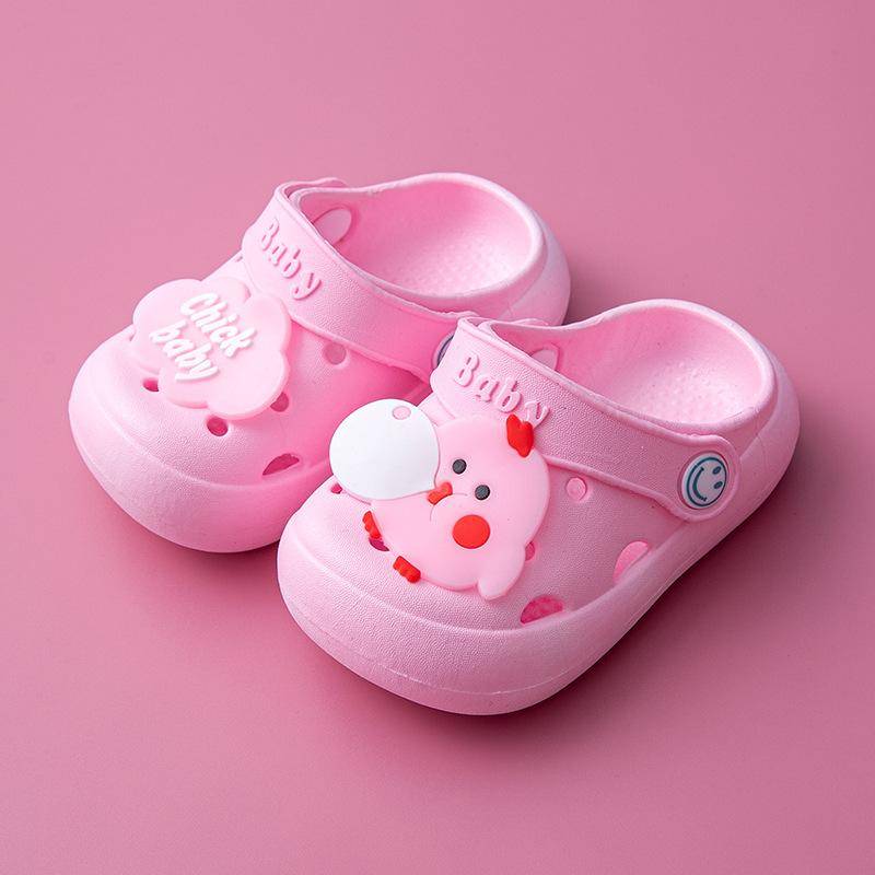 Kinder Kinder Baby Jungen Mädchen Pantoletten Clogs Sommer Croc Garten Strand Hausschuhe Sandalen Höhle Loch Baby Schuhe für Jungen Mädchen 21/22 von Joom DACH