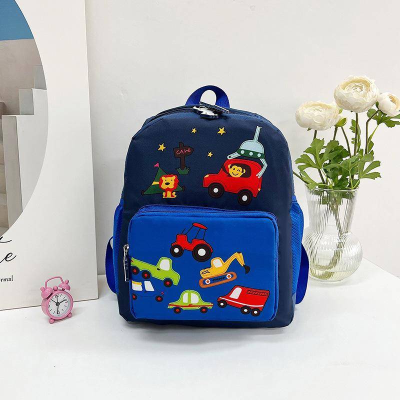 Kinder Kindergarten Schultasche 3-6 Jahre alte Jungen und Mädchen Baby Cartoon Rucksack niedlich Mode Lastreduzierung Wirbelsäulenrucksack dunkelblaue von Joom DACH