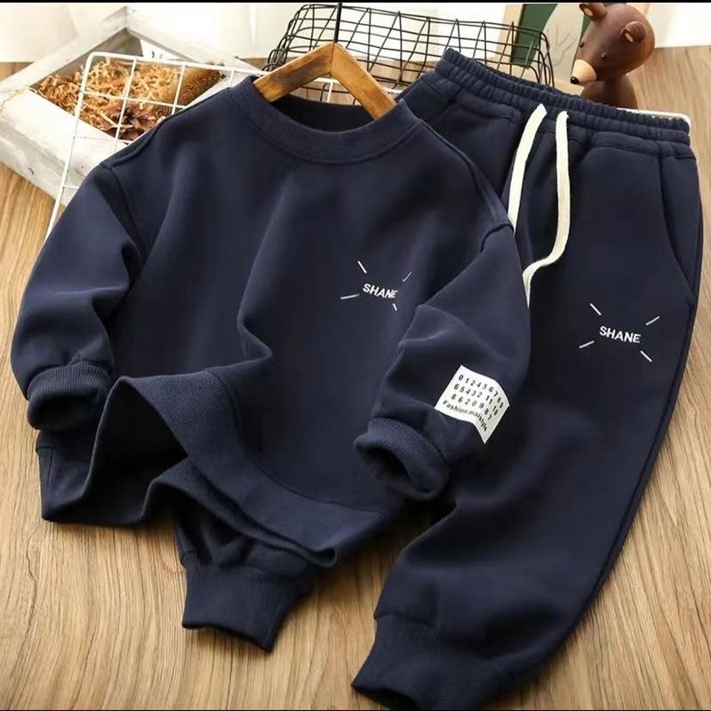 Kinder Kleidung Set Frühling Herbst Mädchen Jungen Lange ärmeln Sport Anzüge Kinder Teenager Jacke + Hosen 2 stücke Sets Kleidung trainingsanzüge 160cm navy blau von Joom DACH