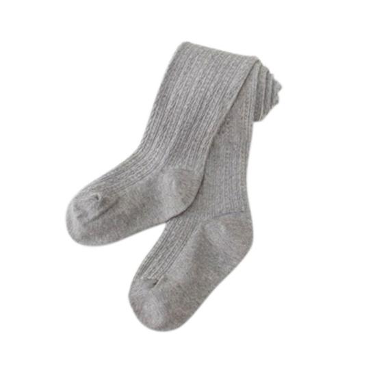 Kinder Kleinkind Baby Mädchen Feste Warme Baumwolle Strumpfhosen Strümpfe Strumpfhosen Hosen Socken S(0-2 Years) graue von Joom DACH