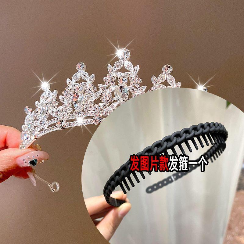 Kinder Krone Kopfbedeckung Kleine Prinzessin Krone Geburtstag Stirnband Mädchen Kristall Haar Zubehör Geburtstagsgeschenk von Joom DACH