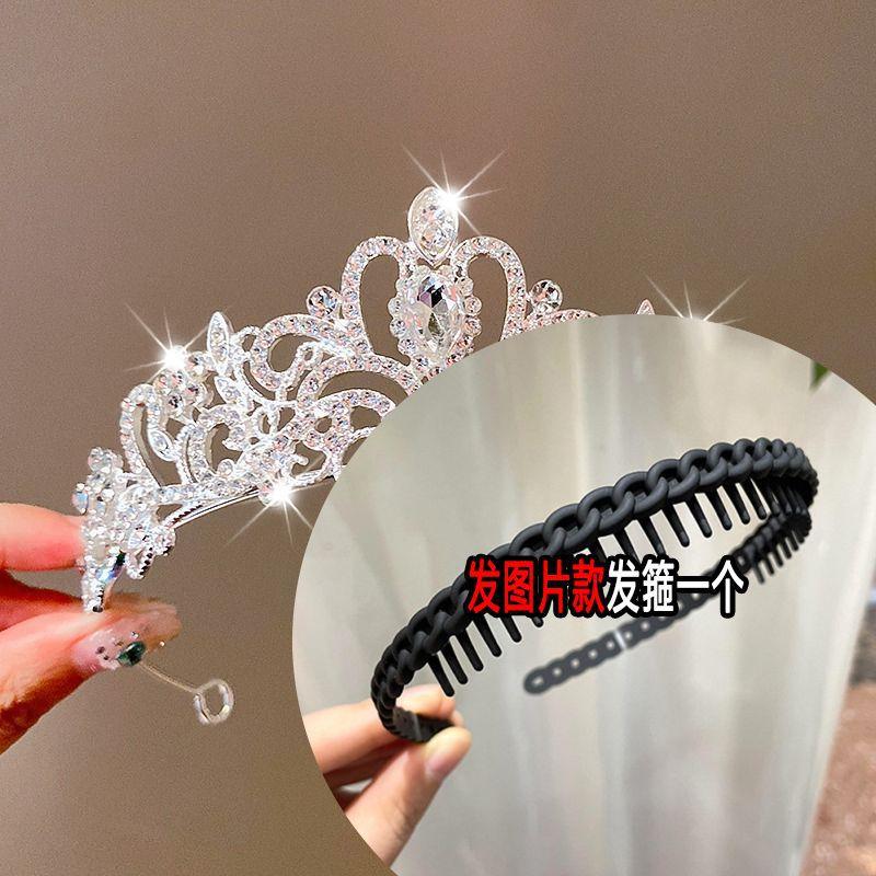 Kinder Krone Kopfbedeckung Kleine Prinzessin Krone Geburtstag Stirnband Mädchen Kristall Haar Zubehör Geburtstagsgeschenk von Joom DACH