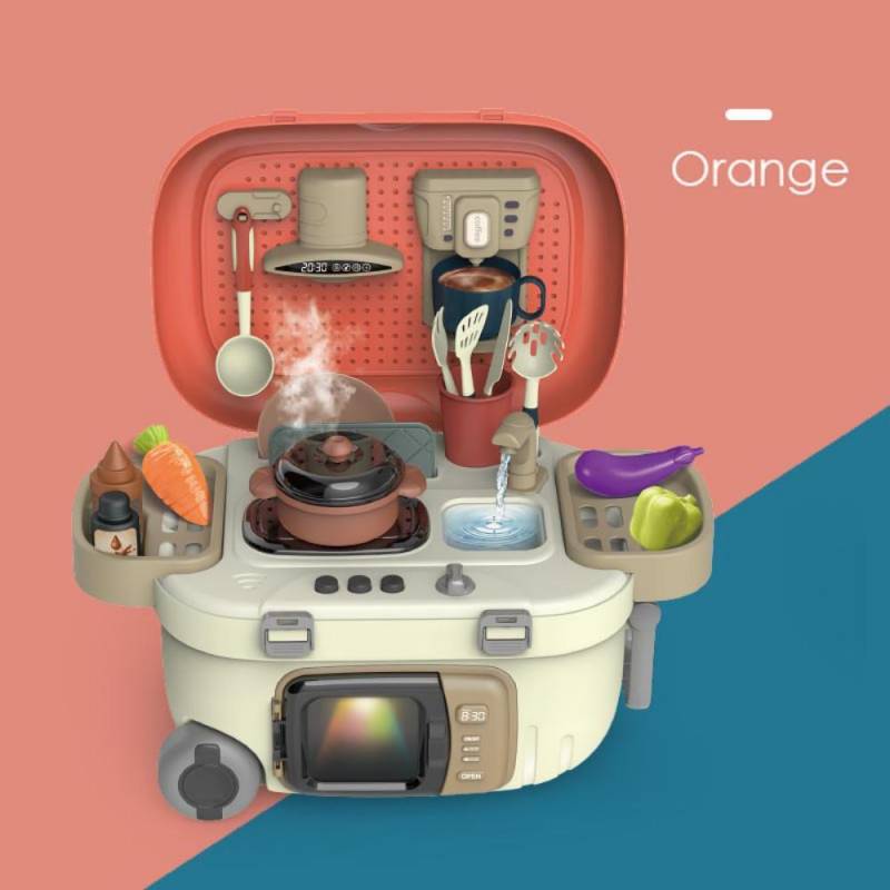 Kinder Küche Spielzeug Set Simulation Kochgeschirr Waschmaschine Brot Maschine Mikrowelle Pretend Spielen Party Kinder Interaktives Spielzeug CHINA von Joom DACH