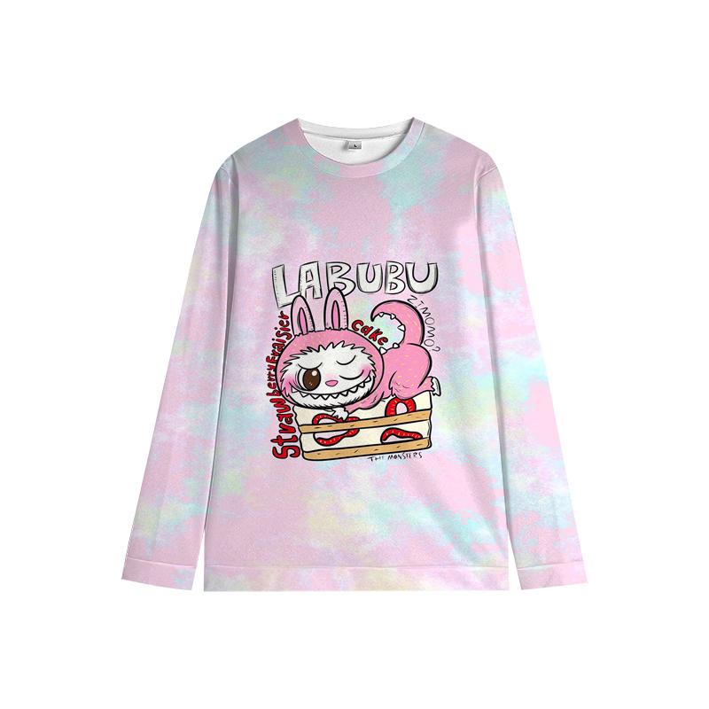 Kinder Labubu Hoodie Bunt die Monster Pullover Weich Unisex Cartoon Sweatshirt für Kinder Jungen Mädchen 120 gelb von Joom DACH