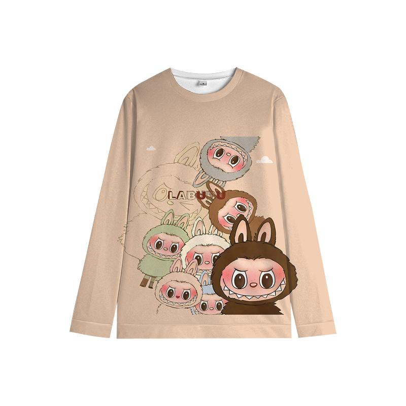 Kinder Labubu Hoodie Bunt die Monster Pullover Weich Unisex Cartoon Sweatshirt für Kinder Jungen Mädchen 120 violett von Joom DACH