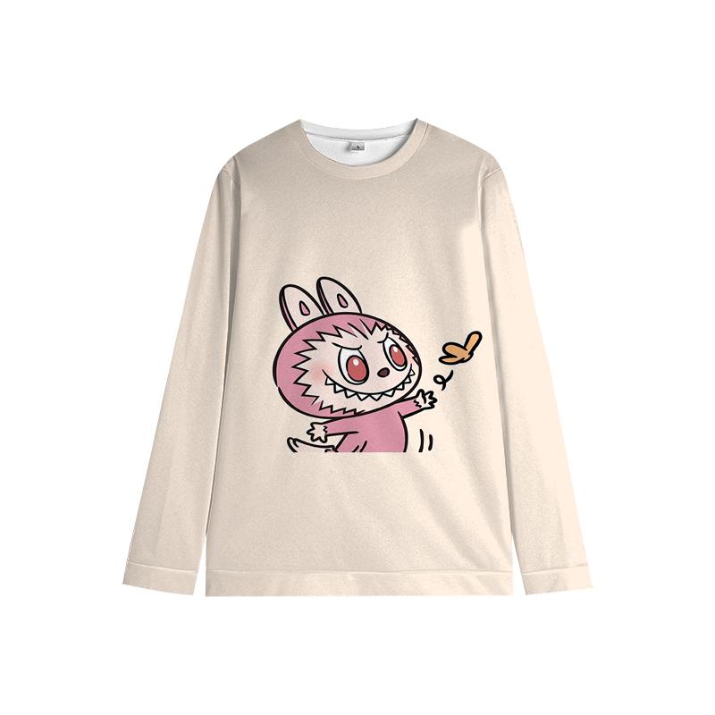 Kinder Labubu Hoodie Bunt die Monster Pullover Weich Unisex Cartoon Sweatshirt für Kinder Jungen Mädchen 160 erbsengrün von Joom DACH