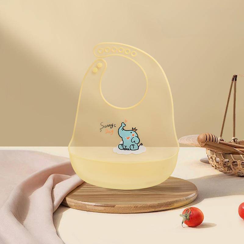 Kinder Leichte Wasserdichte Lätzchen Baby Silikon Lätzchen für Sommerkomfort Baby Beikost Fütterbeutel Sabberbeutel One Size von Joom DACH