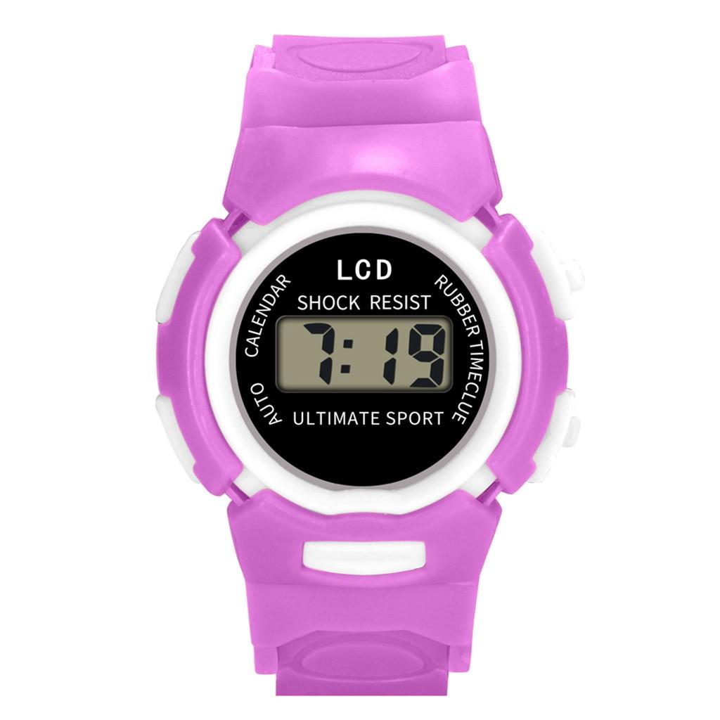 Kinder Mädchen Analog Digital Sport LED Elektronische Wasserdichte Armbanduhr Neu One Size von Joom DACH