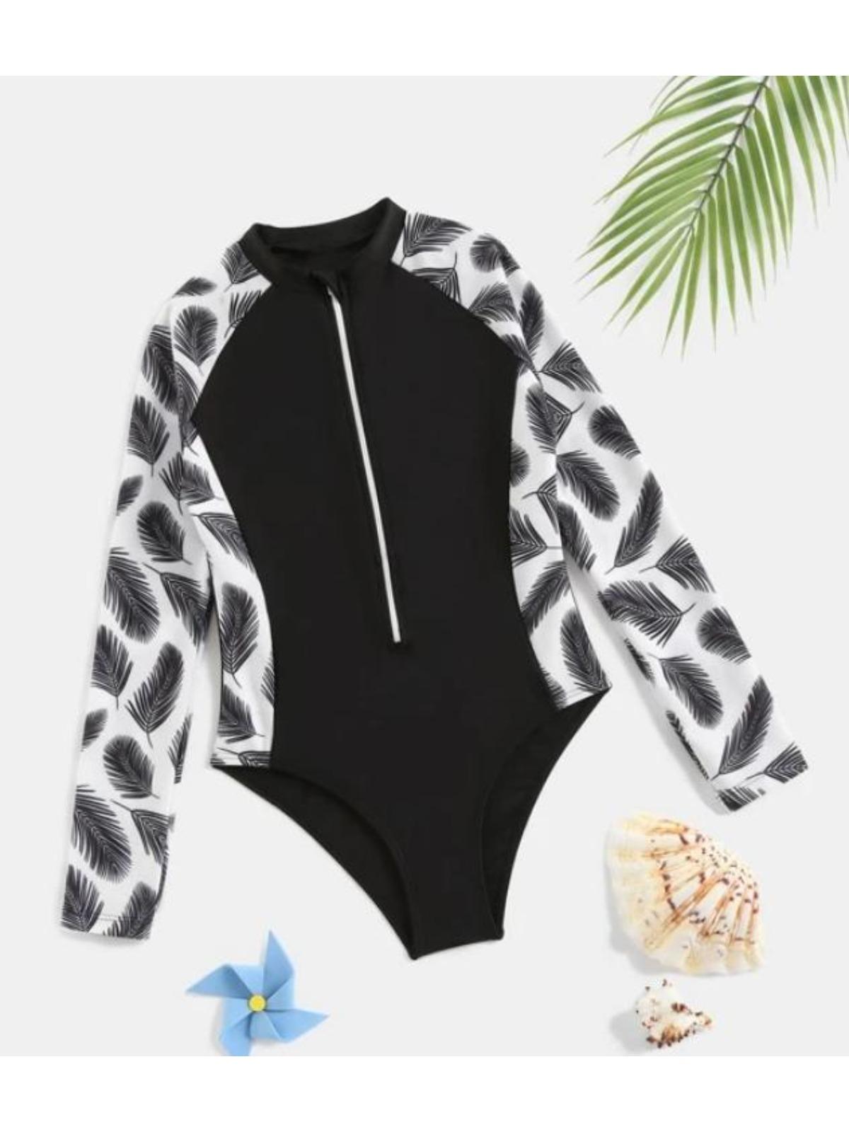 Kinder Mädchen Badeanzug Langarm Bedruckt Reißverschluss Bademode Badeanzug Rash Guard Bodysuit Strandkleidung 140 schwarz Kinder Mädchen Badeanzug Langarm Bedruckt Reißverschluss Bademode Badeanzug Rash Guard Bodysuit Strandkleidung 140 schwarz von Joom DACH