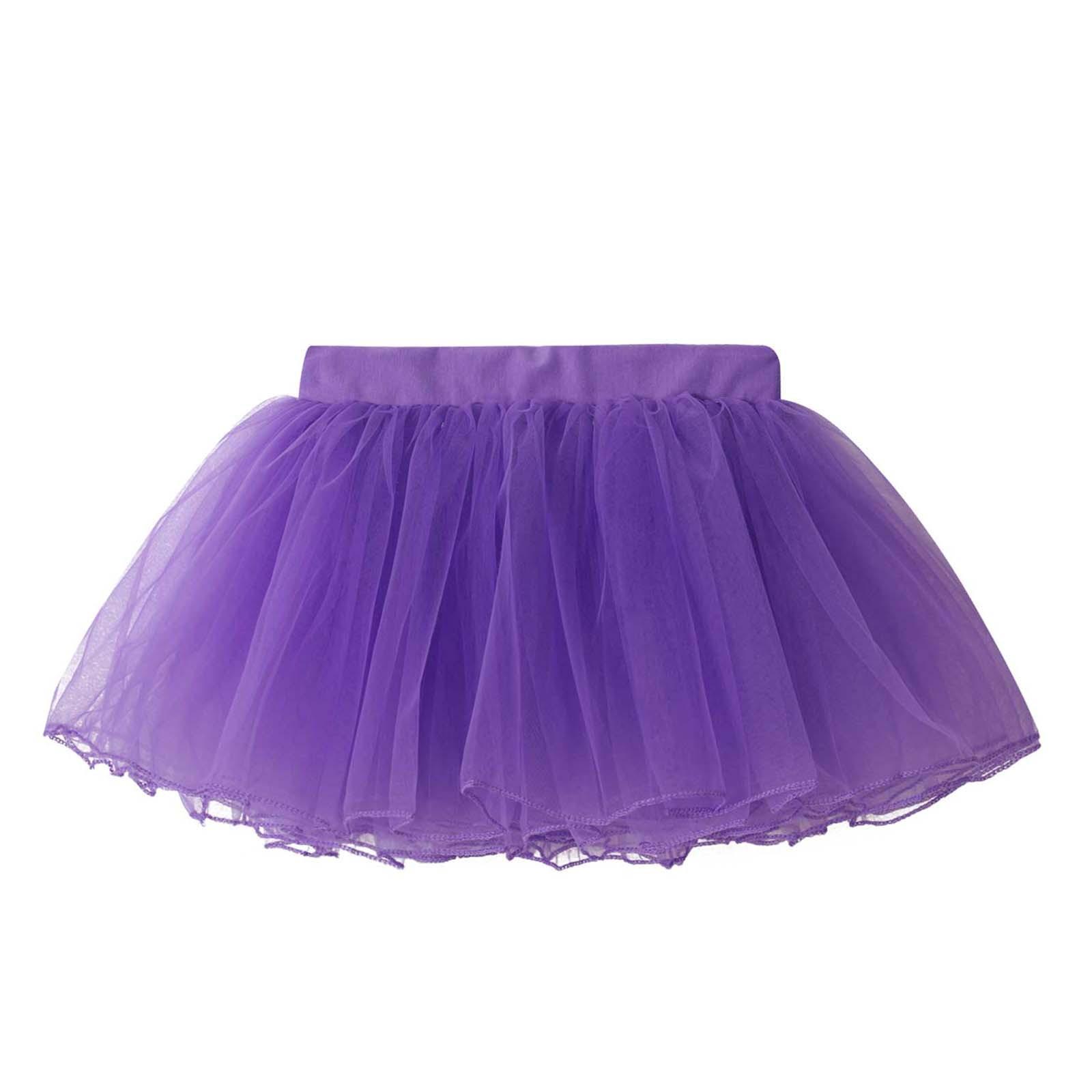 Kinder Mädchen Ballett Tanz Tutu Rock Grundlegende Klassische Elastische Taille 4 Schichten Mesh Tüll Rock Kind Ballett Praxis Trikot tanz Kleid 1-6 Years von Joom DACH