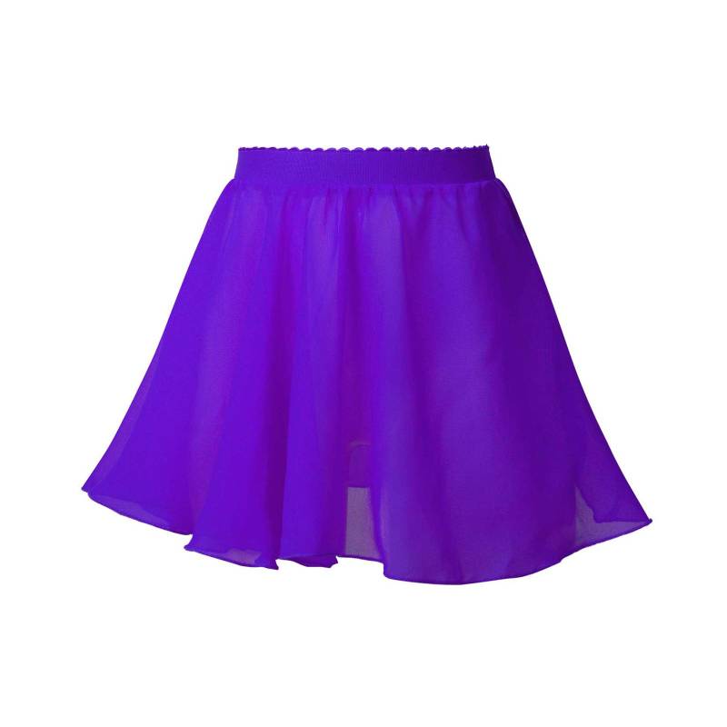Kinder Mädchen Ballett Wickelröcke Chiffon Tanzrock Gymnastik Trikot Kleid Tanzbekleidung 7-8 Years violett von Joom DACH