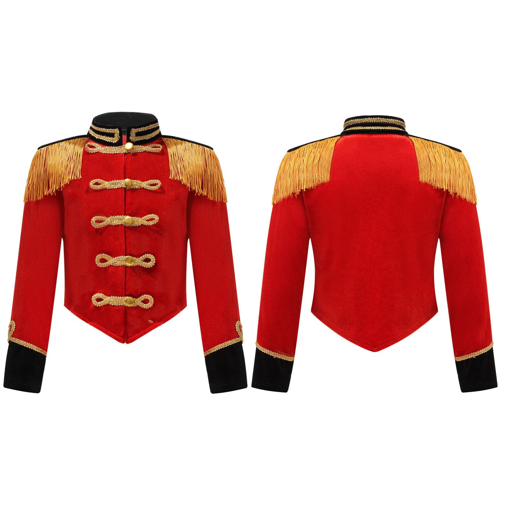 Kinder Mädchen Circus Ringmaster Stehkragen Langarm Quaste Outfit Jacke Cosplay Leistung Kostüm 13-14 Years rot Kinder Mädchen Circus Ringmaster Stehkragen Langarm Quaste Outfit Jacke Cosplay Leistung Kostüm 13-14 Years rot von Joom DACH
