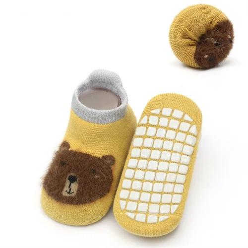 Kinder Mädchen Jungen Socken Anti Slip Baumwolle Baby Socken für Mädchen Jungen Casual Druck Winter Dicke Warme Kleinkind Kinder der Socke Nicht-slip 3-5Y(L) von Joom DACH