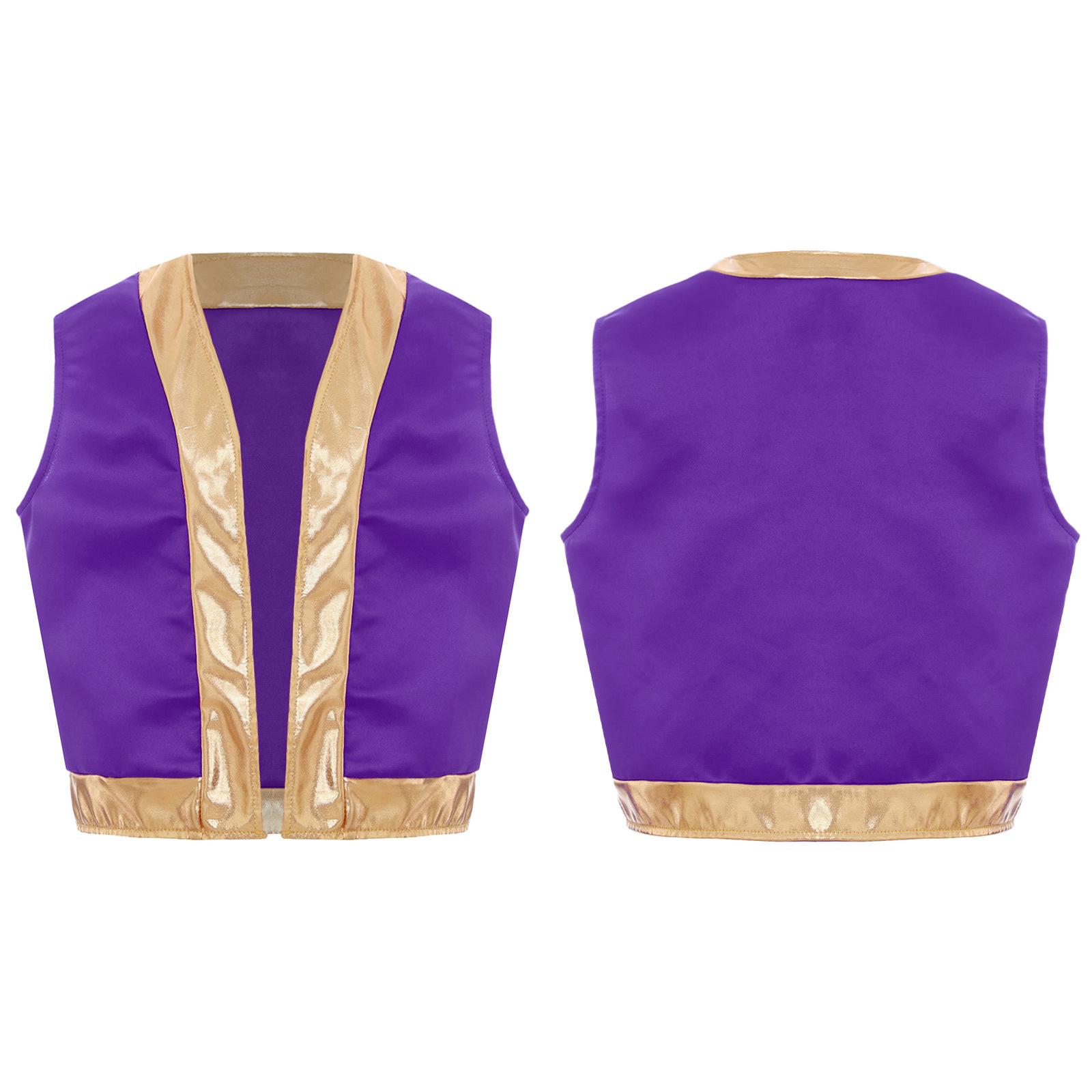 Kinder Mädchen Jungen Spiel Charakter Cosplay Kostüm Rollenspiel Kostüm Lose Weste Halloween Dress Up Kostüm 9-10 Years violett von Joom DACH