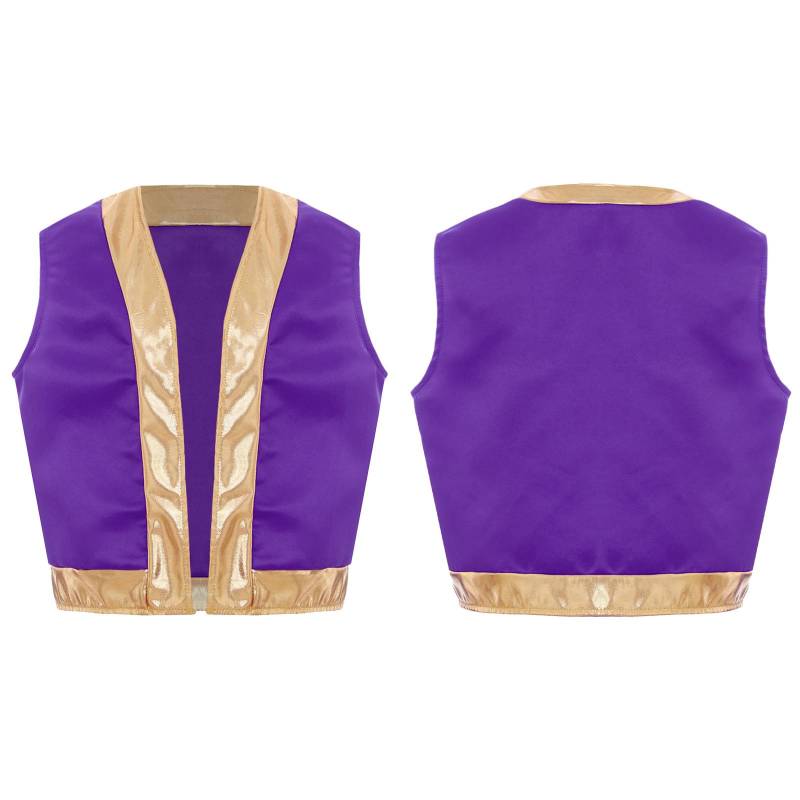 Kinder Mädchen Jungen Spiel Charakter Cosplay Kostüm Rollenspiel Kostüm Lose Weste Halloween Dress Up Kostüm 9-10 Years violett von Joom DACH