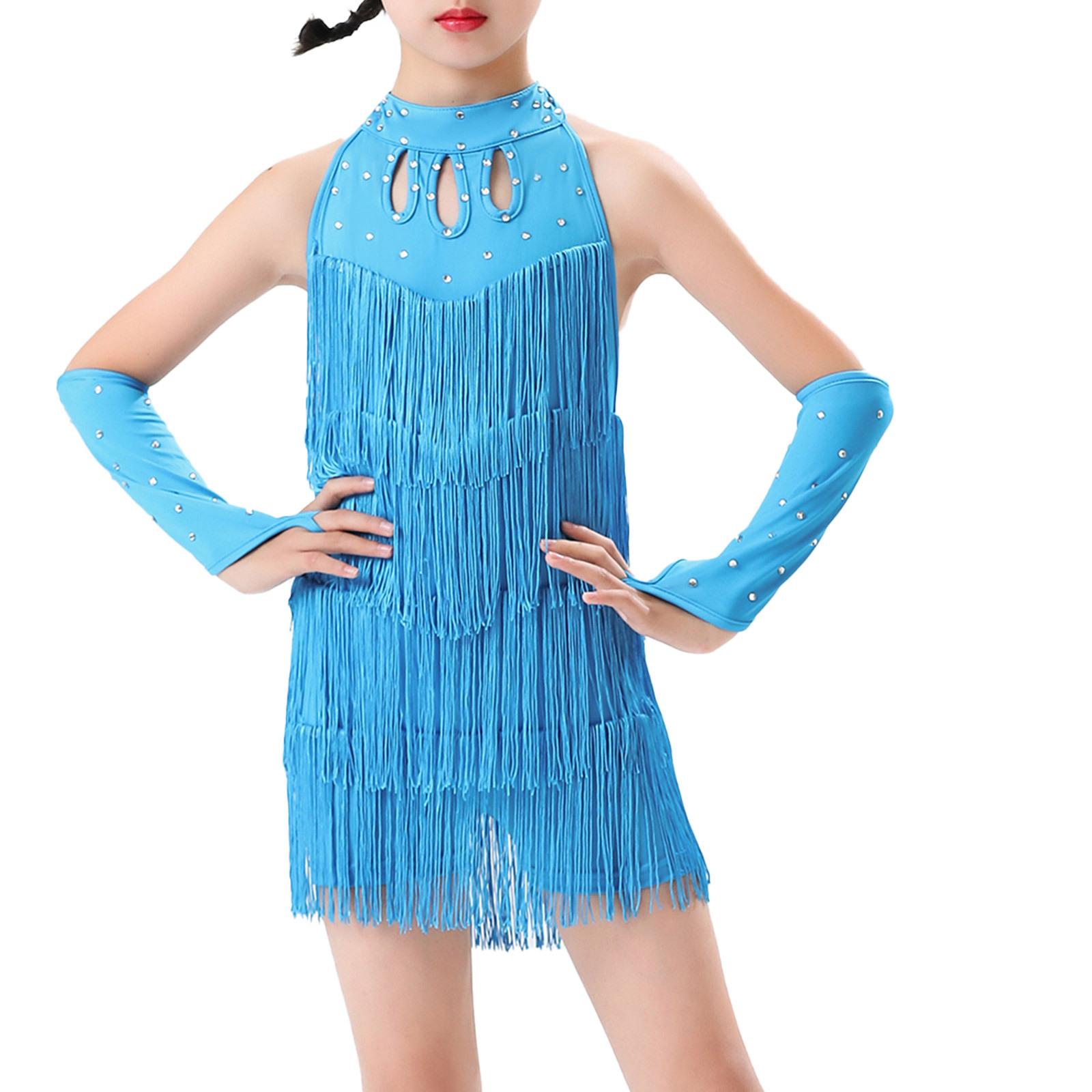 Kinder Mädchen Latein Salsa Gesellschaftstanz Outfits Stufen Quasten Neckholder Ärmellos Rückenfrei Fransen Bodysuit mit Handschuhen 9-10 Years Kinder Mädchen Latein Salsa Gesellschaftstanz Outfits Stufen Quasten Neckholder Ärmellos Rückenfrei Fransen Bodysuit mit Handschuhen 9-10 Years von Joom DACH