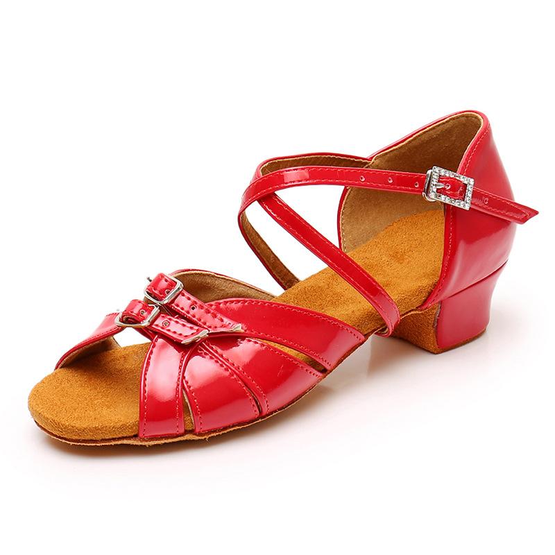 Kinder Mädchen Latein Tanzschuhe Damen Ballsaal Latein Schuhe Damen Modern Tango Tanzen Performance Schuhe Salsa Sandalen 28 rot von Joom DACH