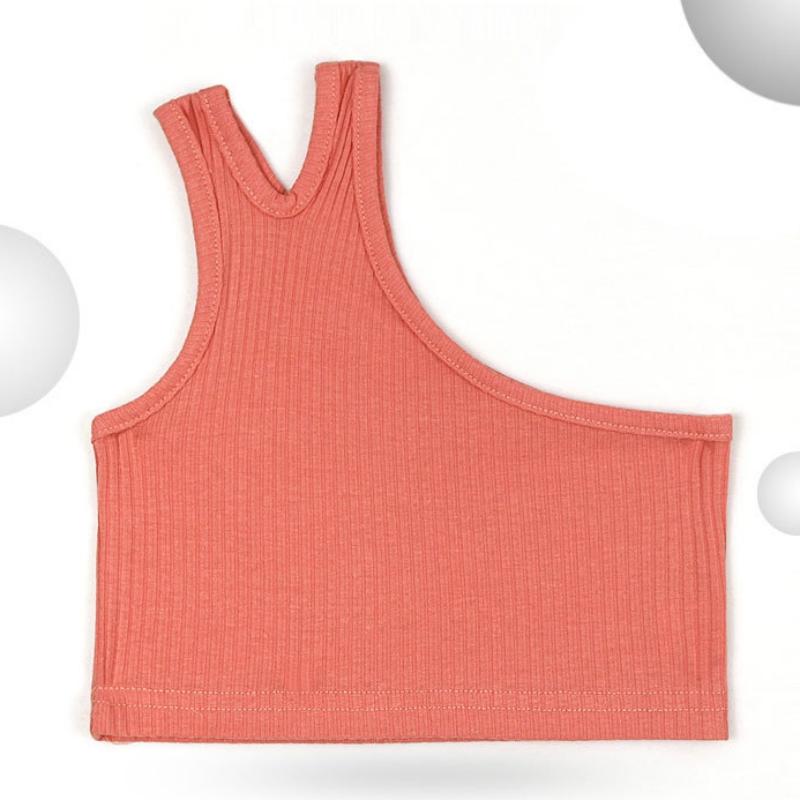 Kinder Mädchen Leibchen Enge Crop Tops Kleidung Sommer One-Shoulder Ärmellose Westen 120 orange Kinder Mädchen Leibchen Enge Crop Tops Kleidung Sommer One-Shoulder Ärmellose Westen 120 orange von Joom DACH