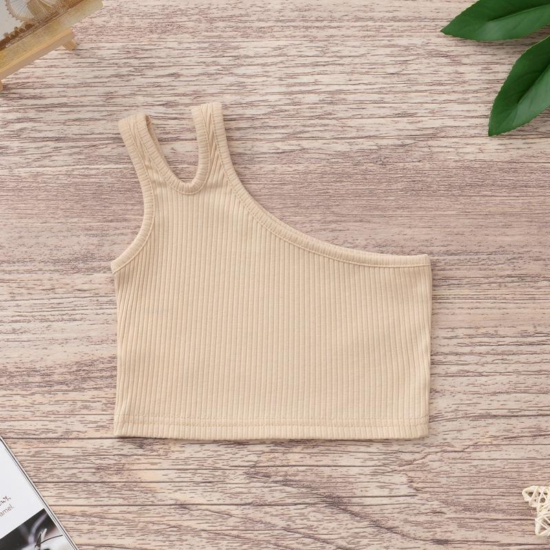 Kinder Mädchen Leibchen Enge Crop Tops Kleidung Sommer One-Shoulder Ärmellose Westen 90 khaki Kinder Mädchen Leibchen Enge Crop Tops Kleidung Sommer One-Shoulder Ärmellose Westen 90 khaki von Joom DACH