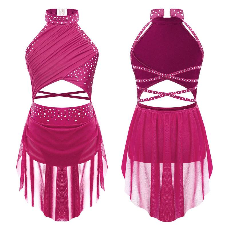 Kinder Mädchen Lyrical Dance Performance Kostüm Eiskunstlauf Ballett Gymnastik Trikot Kleid Ärmelloses Strass Dancewear 13-14 Years heißes rosa Kinder Mädchen Lyrical Dance Performance Kostüm Eiskunstlauf Ballett Gymnastik Trikot Kleid Ärmelloses Strass Dancewear 13-14 Years heißes rosa von Joom DACH