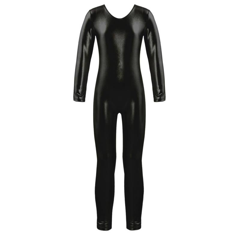 Kinder Mädchen Stilvolle Kleidung Lange Ärmel Ballett Tanz Gymnastik Trikot Overall Dancewear 5-6 Years schwarz von Joom DACH