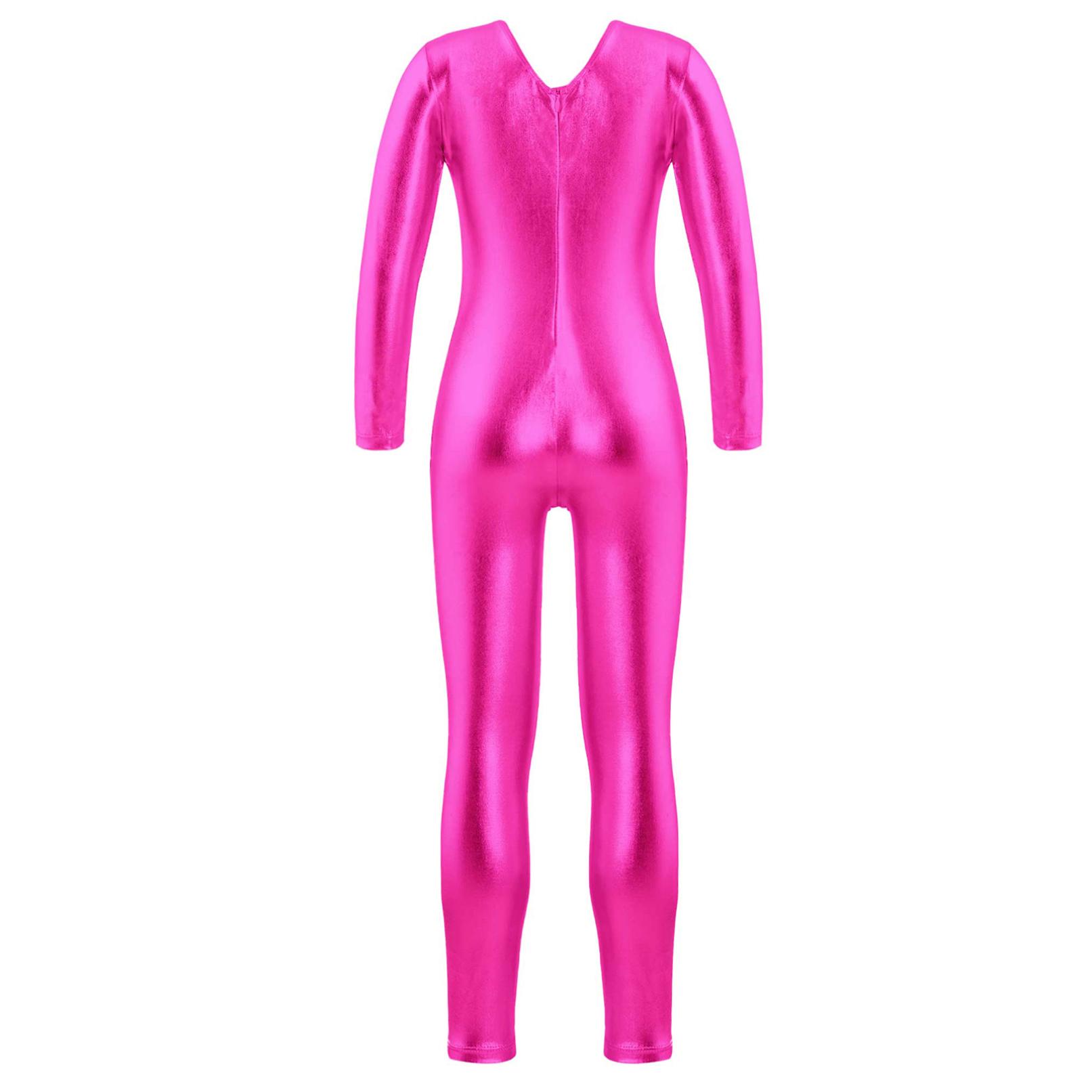 Kinder Mädchen Stilvolle Kleidung Lange Ärmel Ballett Tanz Gymnastik Trikot Overall Dancewear 7-8 Years heißes rosa von Joom DACH
