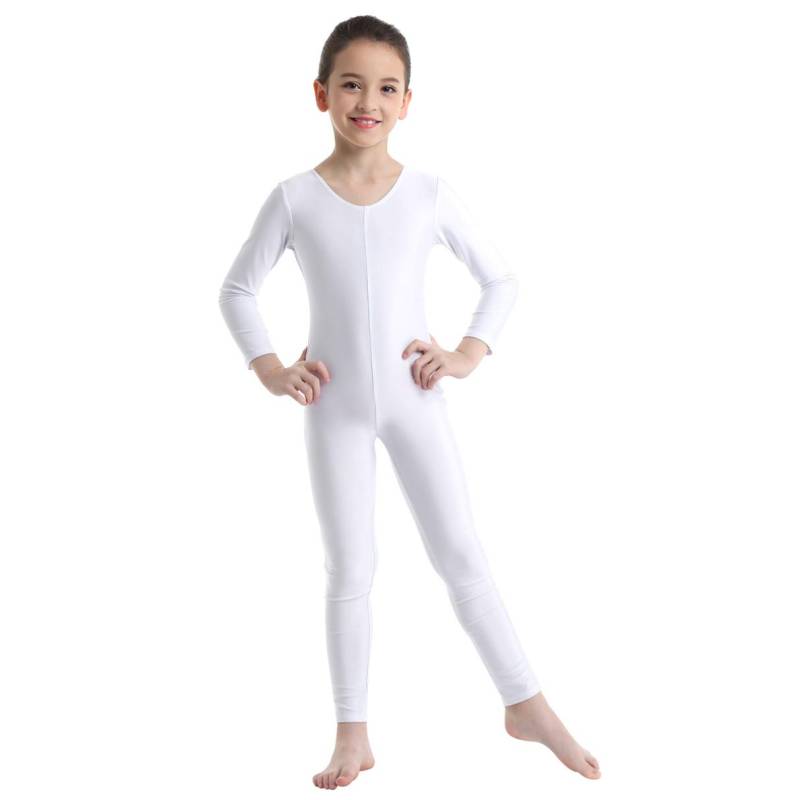 Kinder Mädchen Stilvolle Kleidung Lange Ärmel Ballett Tanz Gymnastik Trikot Overall Dancewear 8-10 Years von Joom DACH
