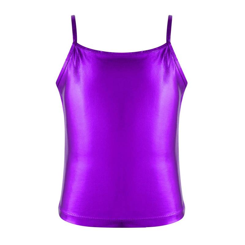 Kinder Mädchen Tank Weste Gymnastik Sport ärmellose Spaghetti Schultergurte Top Casual Outfit 10-12 Years violett von Joom DACH