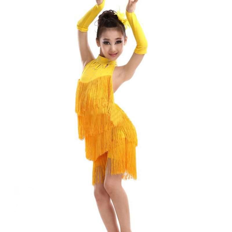 Kinder Mädchen Tanz Outfits Bauchtanz Cha Cha Kleid Latin Salsa Kostüme 140 gelb Kinder Mädchen Tanz Outfits Bauchtanz Cha Cha Kleid Latin Salsa Kostüme 140 gelb von Joom DACH