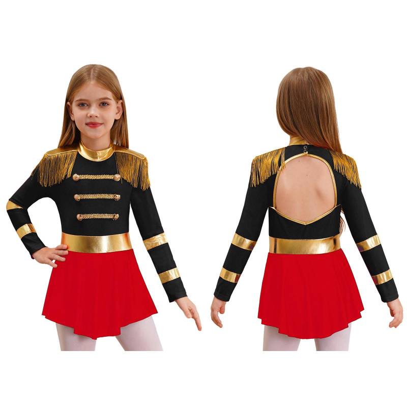 Kinder Mädchen Zirkus Ringmaster Cosplay Kostüm Löwenbändiger Showman Halloween Outfits Fransen Epauletten Overall Performance Bodysuit 9-10 Years schwarz Kinder Mädchen Zirkus Ringmaster Cosplay Kostüm Löwenbändiger Showman Halloween Outfits Fransen Epauletten Overall Performance Bodysuit 9-10 Years schwarz von Joom DACH