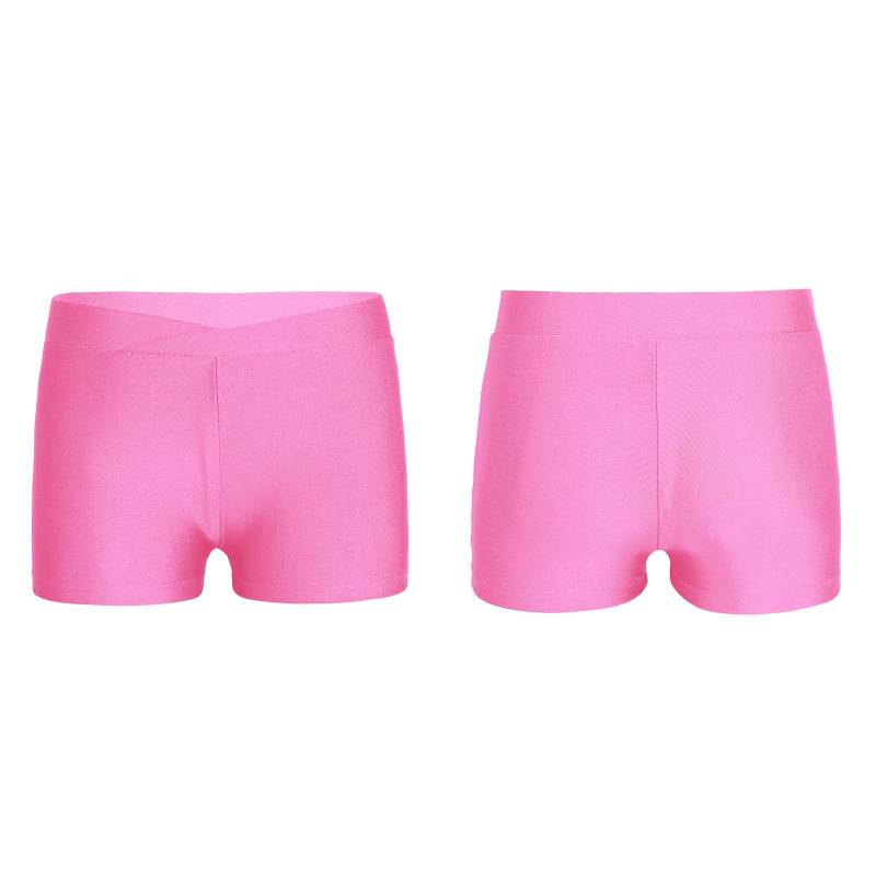 Kinder Mädchen elastische Taille Shorts Kind Tanz Sport Gymnastik Workout Hose Shorts 5-6 Years rosa von Joom DACH