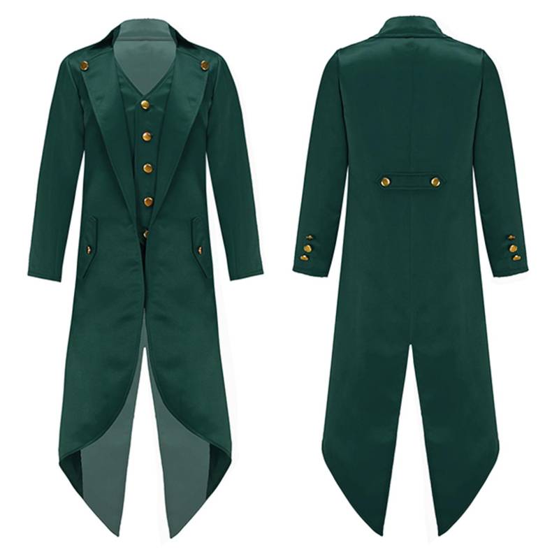 Kinder Mantel Mode Steampunk Vintage Frack Jacke Gothic Viktorianischen Gehrock Jungen Uniform Kostüm 5-6 Years dunkelgrüne Kinder Mantel Mode Steampunk Vintage Frack Jacke Gothic Viktorianischen Gehrock Jungen Uniform Kostüm 5-6 Years dunkelgrüne von Joom DACH