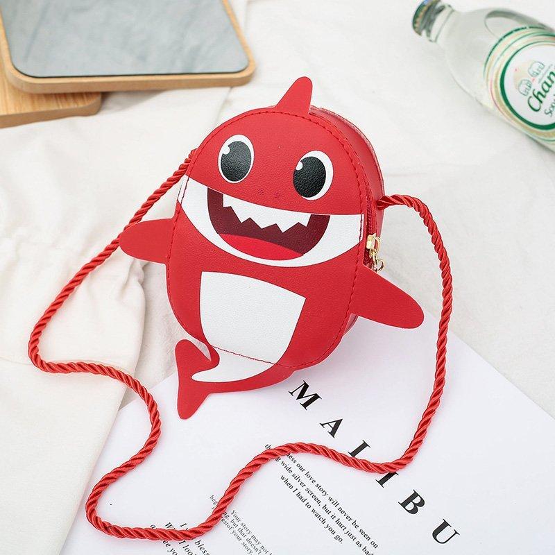 Kinder Messenger Bags Für Mädchen Kinder Brust Handtasche Cartoon Niedlichen Hai Tasche Einzelne Schulter Umhängetasche rot von Joom DACH