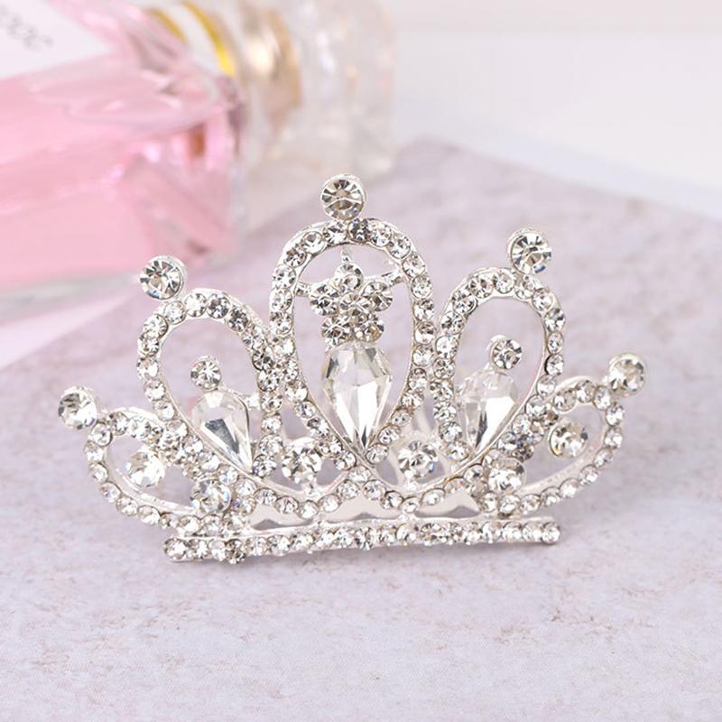 Kinder Mini Kronen Feen Haarkamm Kristall Strass Tiaras Kopfschmuck Kopfbedeckung Mädchen Prinzessin Geburtstagsfeier Schmuck Geschenke von Joom DACH