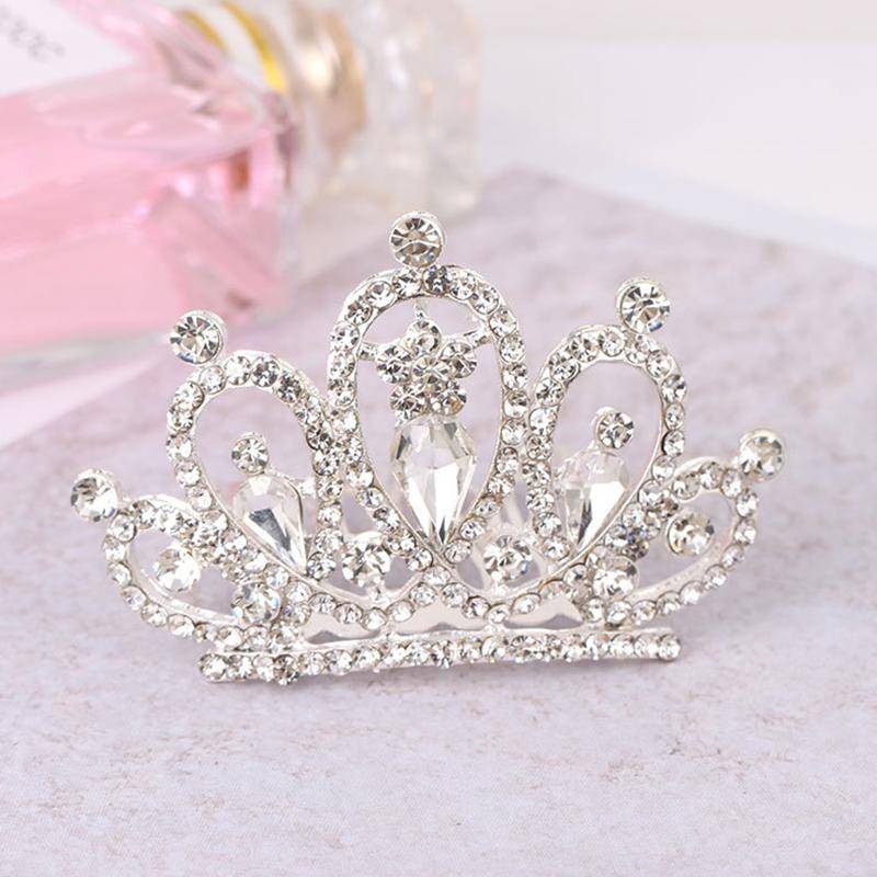 Kinder Mini Kronen Feen Haarkamm Kristall Strass Tiaras Kopfschmuck Kopfbedeckung Mädchen Prinzessin Geburtstagsfeier Schmuck Geschenke von Joom DACH