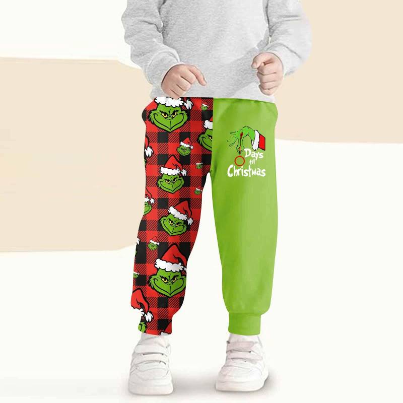 Kinder Mode Weihnachten Print Locker sitzende Bundhose Lässige Jogginghose 120 weiß von Joom DACH