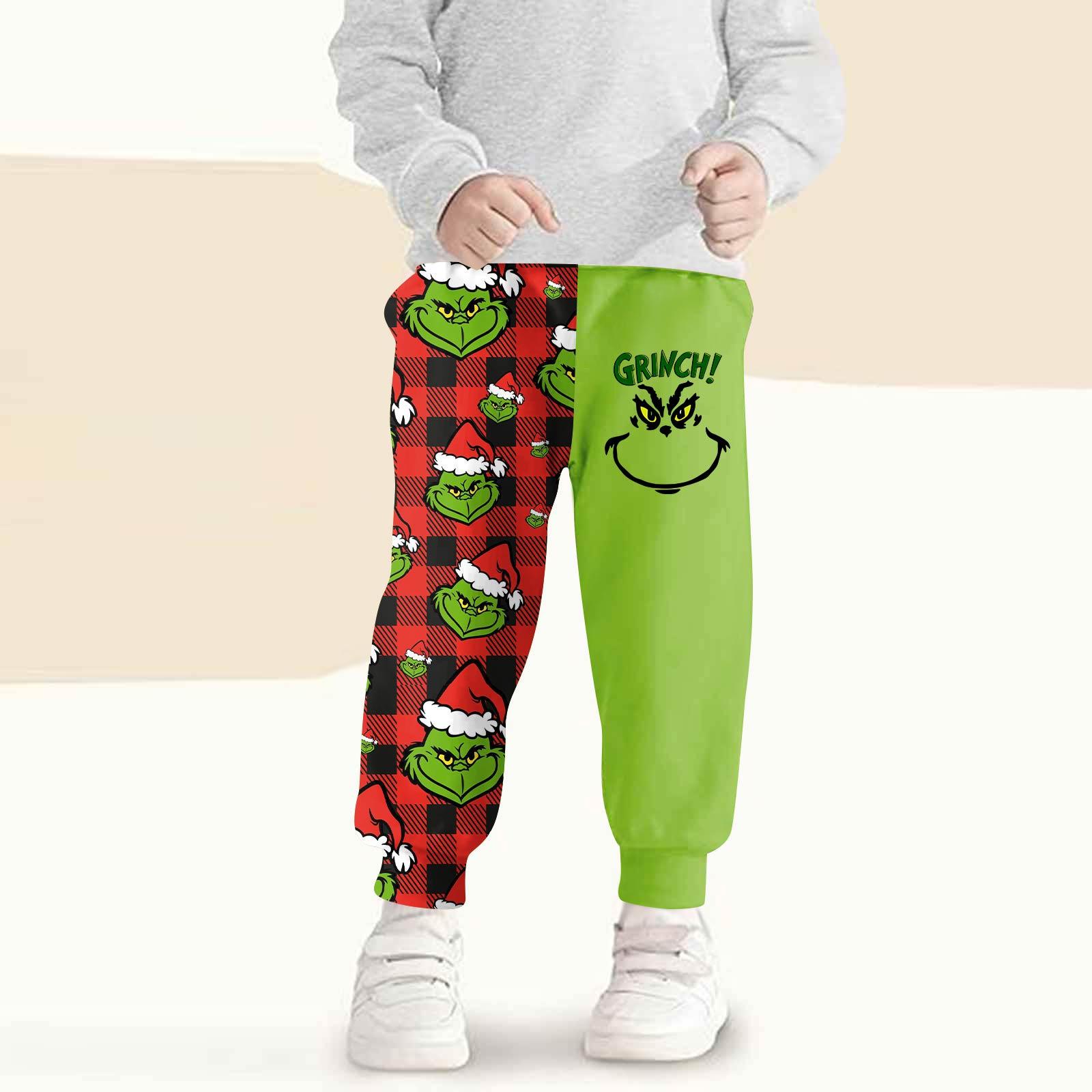 Kinder Mode Weihnachten Print Locker sitzende Bundhose Lässige Jogginghose 160 grün von Joom DACH
