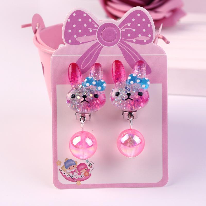 Kinder Ohrringe ohne Ohrlöcher Kleine Mädchen Niedliche Blume Katze Perle Modeschmuck Geschenk Perlenfransen Ohrclip Ohrhänger von Joom DACH