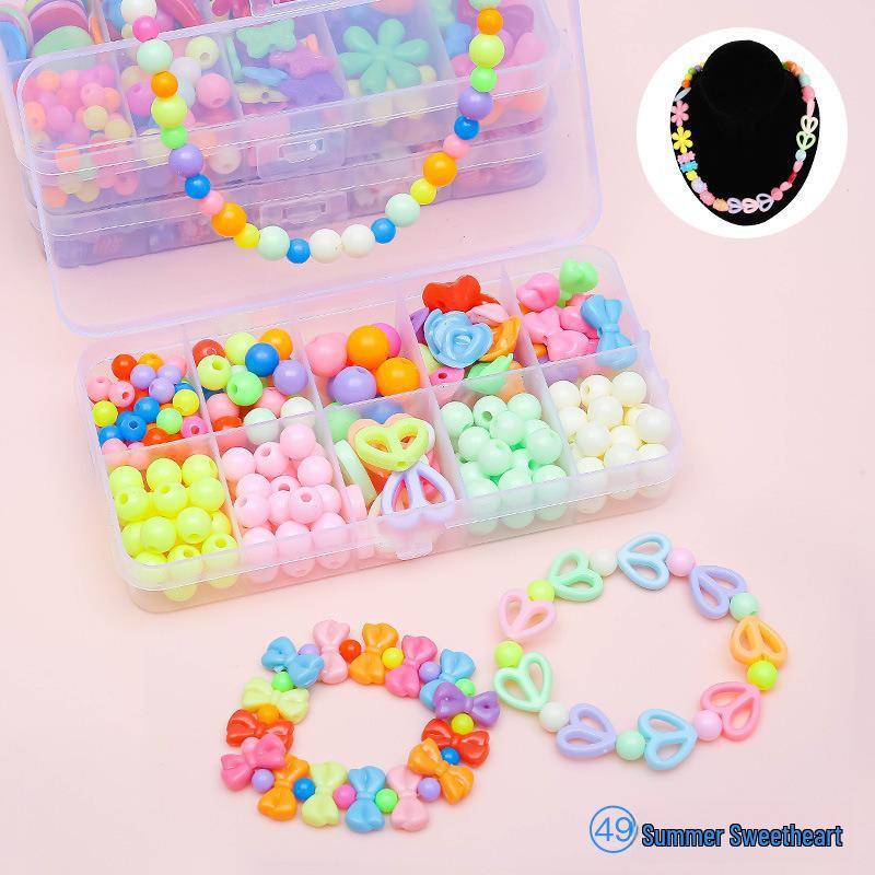 Kinder Perlen DIY Set: Handgefertigte Spielzeug-Geschenkbox mit Perlen und Ketten Kinder Perlen DIY Set: Handgefertigte Spielzeug-Geschenkbox mit Perlen und Ketten von Joom DACH