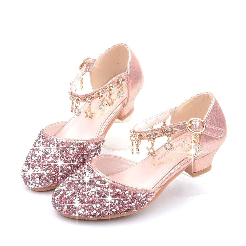 Kinder Prinzessin Schuhe Frühling Herbst Kristall High Heels Mädchen Performance Schuhe 35 rosa von Joom DACH