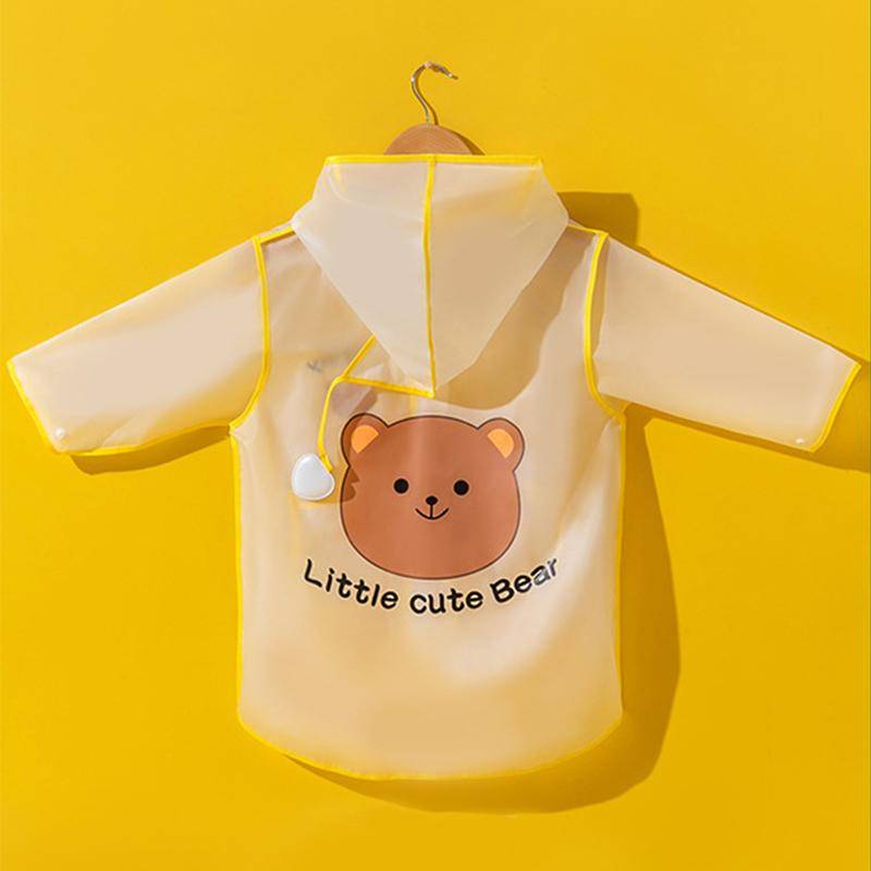 Kinder Regenmantel Kinder Regenjacke EVA Kapuzen Regenmantel Wasserdicht Winddicht für Mädchen Jungen Kleinkind M von Joom DACH