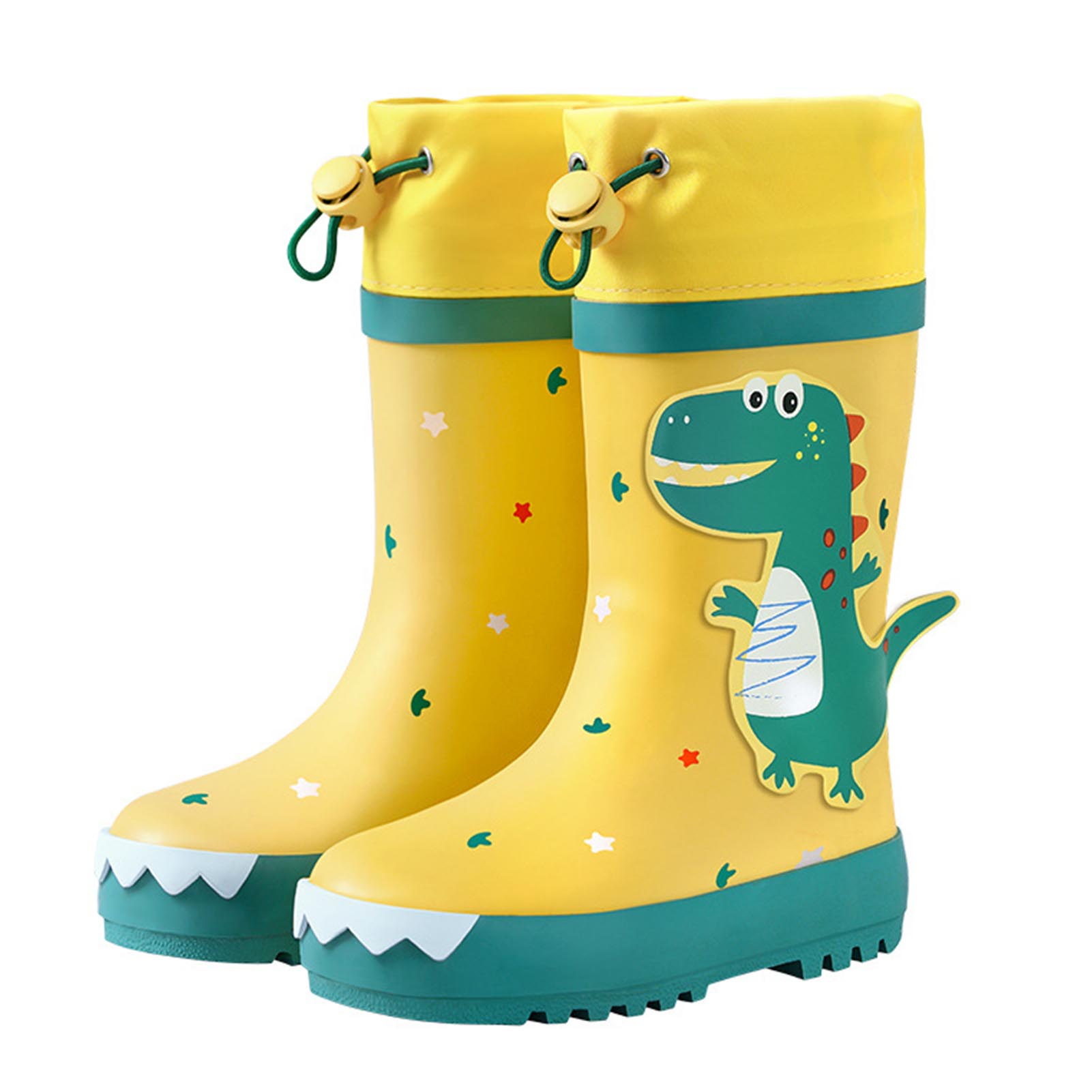 Kinder Regenstiefel Rutschfest Cartoon Dinosaurier Wasserdicht Gummi Kinder Hohe Regenschuhe für Jungen 27 von Joom DACH