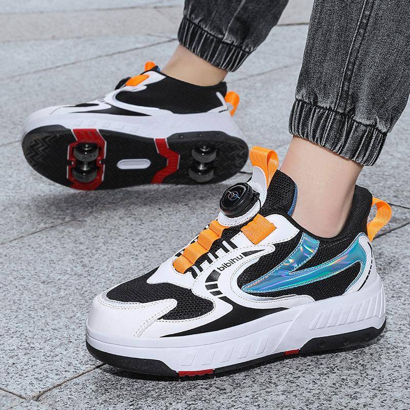 Kinder Rollschuhe Doppelrad Runaway Schuhe Teenager Blinkende Rollschuhe Räder Schuhe 39 von Joom DACH